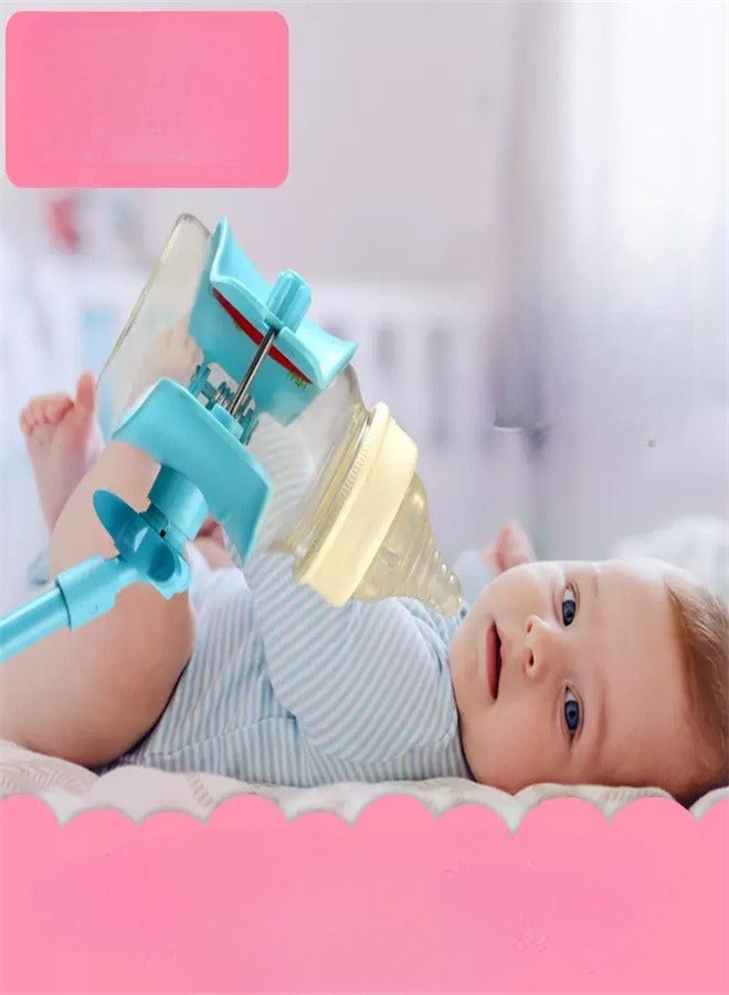 Baby Bottle Holder Multifunctional 360º Rotating Feeding Hands Free Baby Water Assisted Drinking Milk Feeding Bottle Clamp Bracket - Image 2