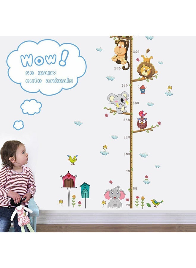 ملصق جداري بتصميم مقياس طول بنمط حديقة حيوانات متعدد الألوان 90Ø³Ù†ØªÙŠÙ…ØªØ± - Image 2