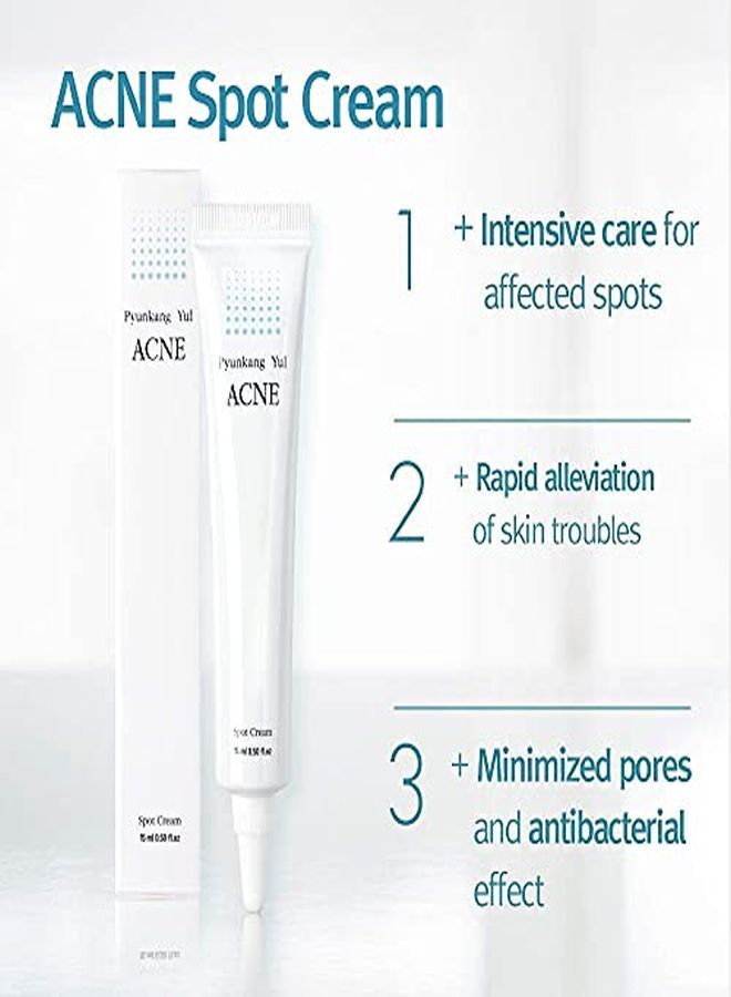 Pyunkang Yul Acne Spot Cream Acne Skin Care Spot Treatment For Face Rapid Alleviation Of Skin Troubles Salicylic Acid Bha Natural Ingredients From Oriental Medicine Minimize Pores 05 Fl Oz - Image 3