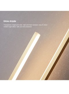 fashionhome Set Of 2 Modern Luxury Design U-Shape Wall Lamp Aluminum Tri Color Mode Acrylic LED Light Wall Decor Background Lamp for Living Room Dining Room Home Office 10x55 cm  - Image 5