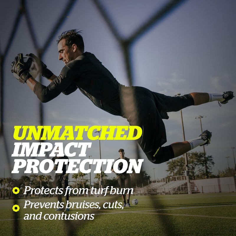Storelli BodyShield 3/4 Goalkeeper Leggings 2, High-Impact Protection Sweat-Wicking, UV-Resistant Athletic Bottoms for Soccer - Image 5