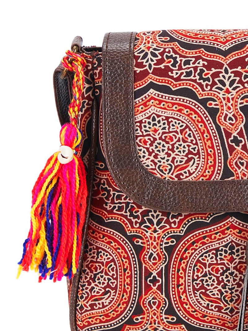 NEPRI Printed Sling Bag | Crossbody Bags for Women Girls | Women's Handbags | Stylish | Vegan Leather Bag | Travel & Office Use | Purse and Wallet - Image 4