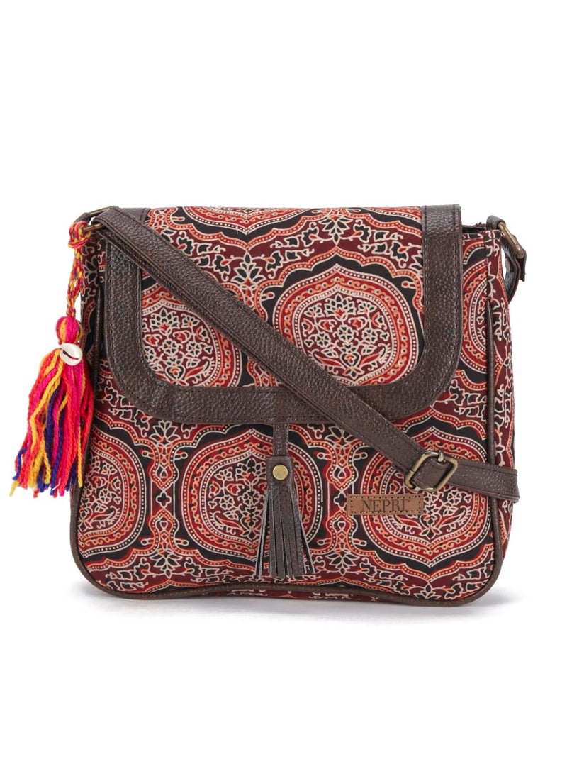 NEPRI Printed Sling Bag | Crossbody Bags for Women Girls | Women's Handbags | Stylish | Vegan Leather Bag | Travel & Office Use | Purse and Wallet - Image 1