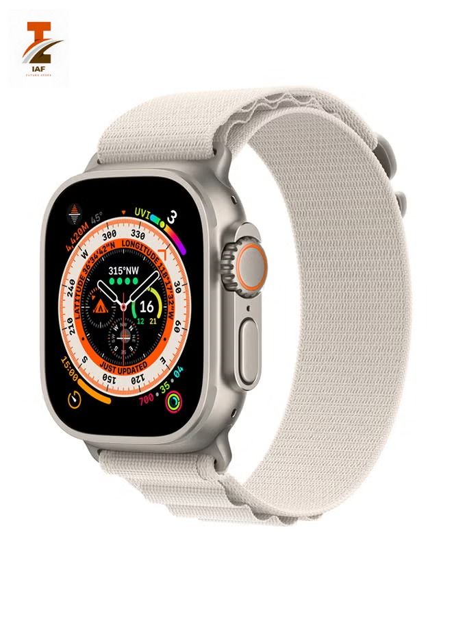 IAF Watch Ultra GPS  Cellular 49mm Titanium Case With Alpine Loop Medium Starlight - Image 1