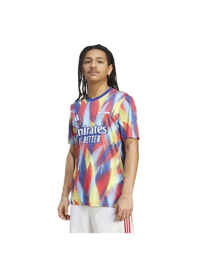 اديداس قميص أزرق رجالي بأكمام قصيرة