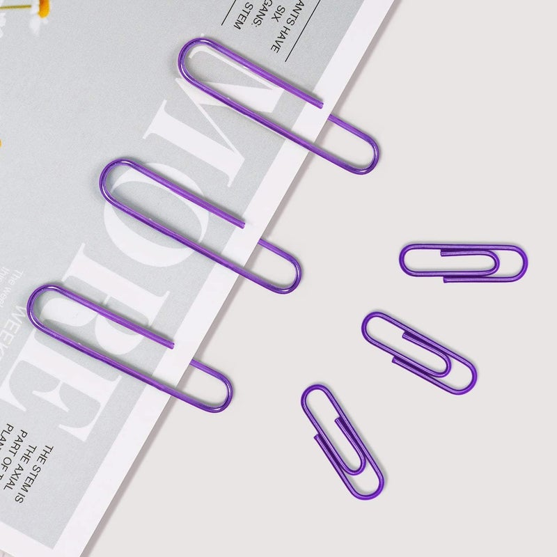 Vinaco Purple Jumbo Paper Clips, 100 Pack, 2 Inch (50 mm), Durable & Rust Resistant, Great for Office, School and Personal Use - Image 5