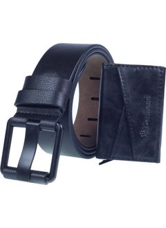 Deribond Men's Belt and Crazy Leather Mechanism Card Holder  - Image 1