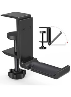 Arabest Headphone Holder, Under Desk Headphone Stand Foldable Gaming Headset Hanger Mount Universal Metal Earphone Holder Hook  - Image 1