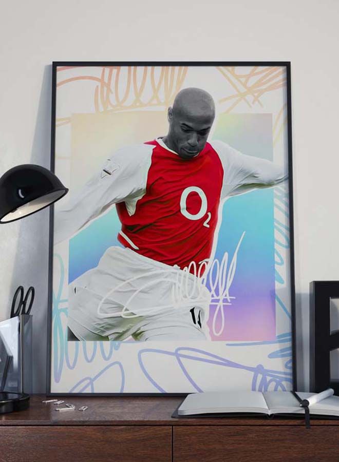 Boomah Accessories Thierry Henry Arsenal Poster With Frame 50x40 cm