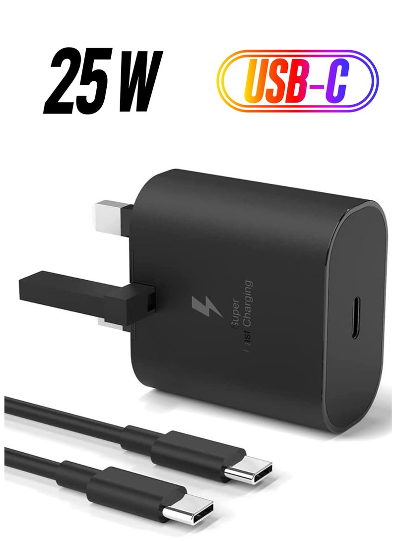 ELTRAZONE compatible 25W PD Fast Charger Adapter, USB C Plug and Cable for Samsung Galaxy S21, S21 FE, S21 Ultra, S22, S23, S23+, S20, Z Flip 4, Z Fold 4, A13, A33, A53 - Image 1