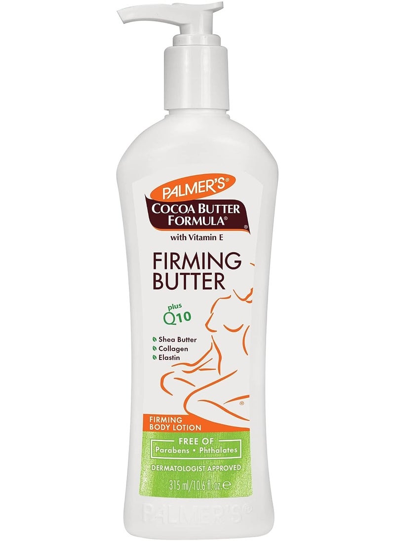 PALMER'S Palmer's Cocoa Butter Formula with Vitamin E + Q10 Firming Butter Body Lotion, Postpartum Essentials Skin Care, Shea Butter, Collagen and Elastin, 10.6 Fl Oz  - Image 1