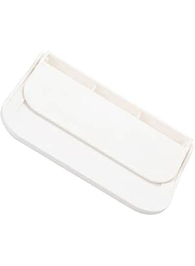 Foldable Wall Mounted Towel Rack Plastic Punch Free Storage Holder Small - Image 1