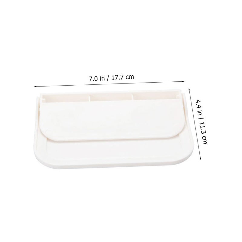 Foldable Wall Mounted Towel Rack Plastic Punch Free Storage Holder Small - Image 3