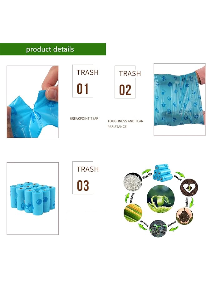 erorex 180Pcs Diaper Disposal Bag Complimentary Trash Bag Dispenser Unscented Diaper Bags Disposable - Image 3