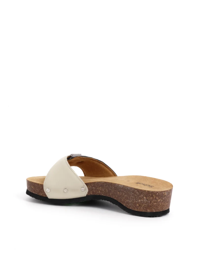 شول MULES BLACK/OFF WHITE PESCURA HEEL CORK 2