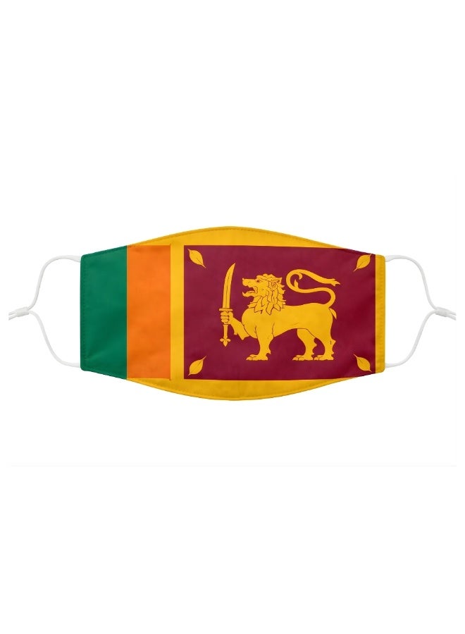 برينت شوب فور مي قناع وجه رياضي مزين بعلم الدولة، هدية تذكارية لمحبي رياضة الكريكيت، وكأس العالم للكريكيت، وكأس العالم للكريكيت T20. - Image 1