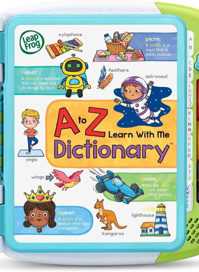 LeapFrog A to Z Learn with Me Dictionary, Interactive Educational Toy, Teaches ABCs, Vocabulary, and Early Literacy Skills, Ideal for Kids Aged 2–5 Years - Image 1