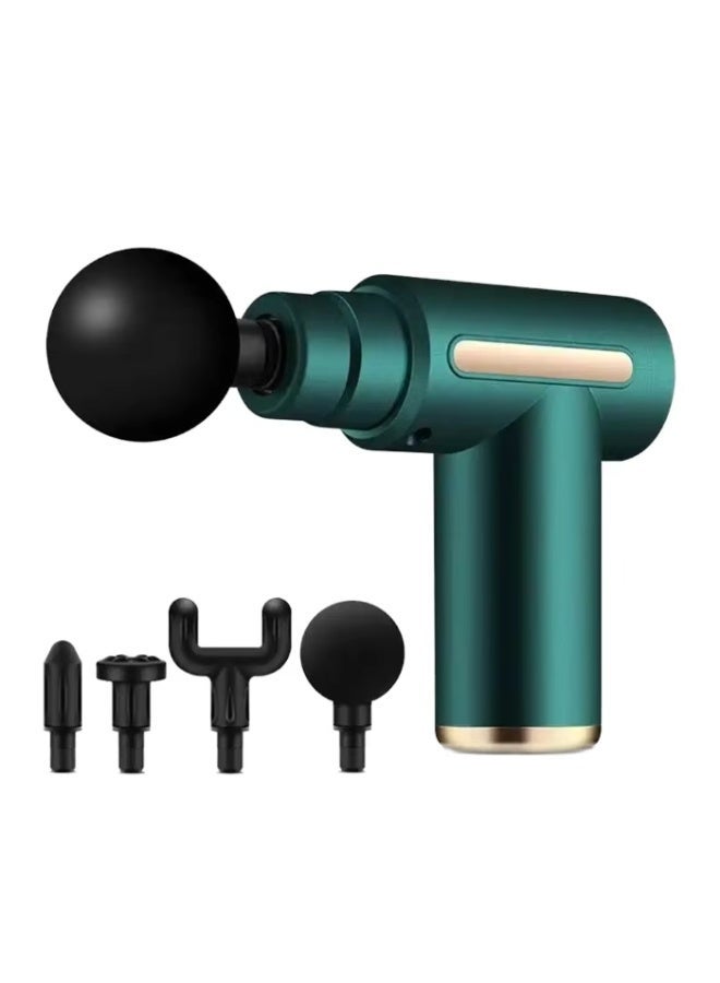 Mini Massage Gun Portable Muscle Massager - Lightweight Multi-Head - Image 1