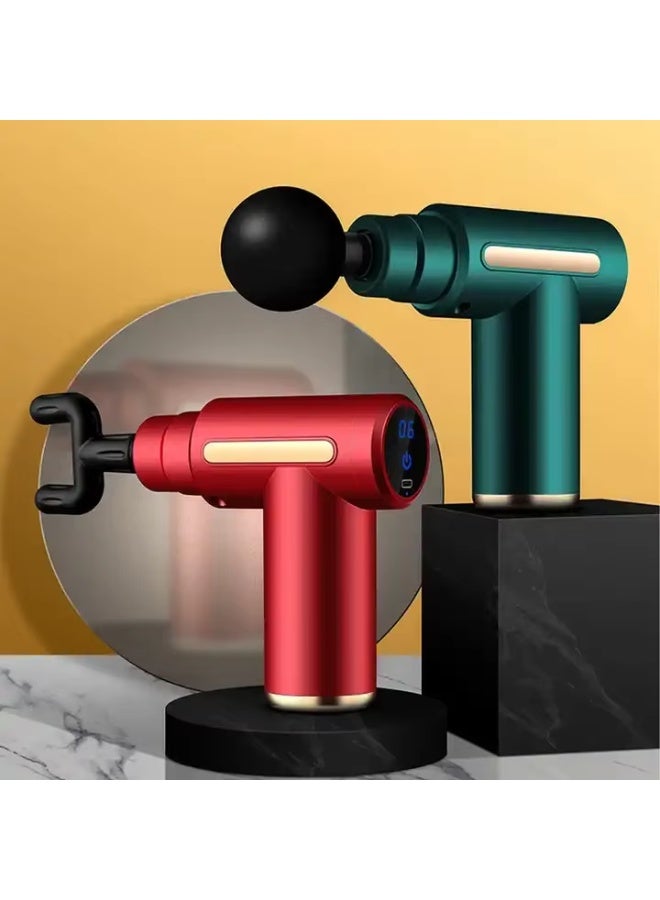 Mini Massage Gun Portable Muscle Massager - Lightweight Multi-Head - Image 3