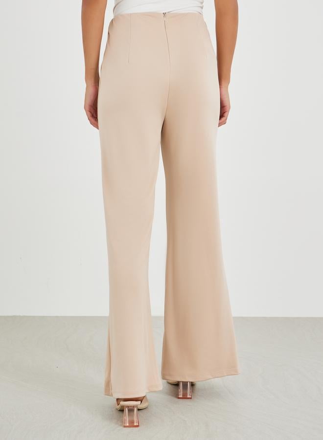 Styli Styli High Rise Wide Leg Pants with Pintuck Detail  - Image 4