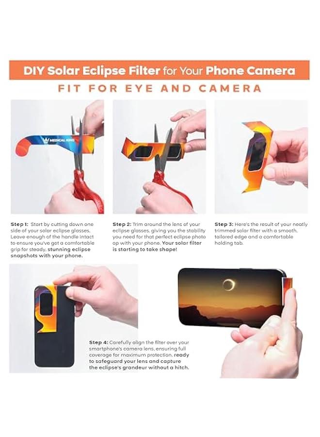 Arabest Solar Eclipse Glasses AAS Approved 2024 (10 Pack) CE and ISO Certified Safe Shades for Direct Sun Viewing  - Image 2