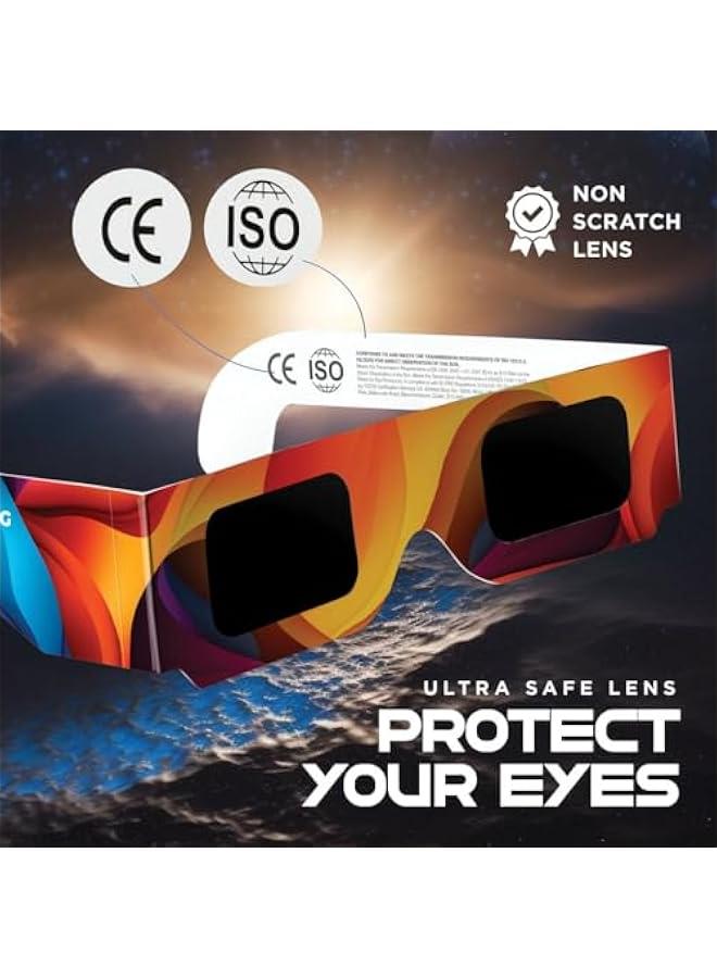 Arabest Solar Eclipse Glasses AAS Approved 2024 (10 Pack) CE and ISO Certified Safe Shades for Direct Sun Viewing  - Image 4