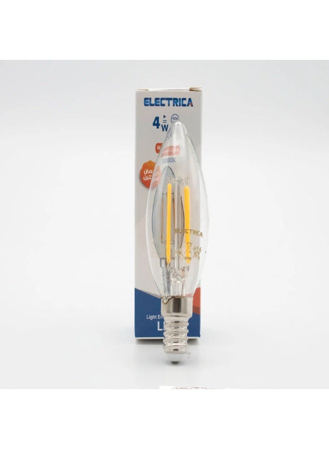4W LED clear yellow bulb - Image 2