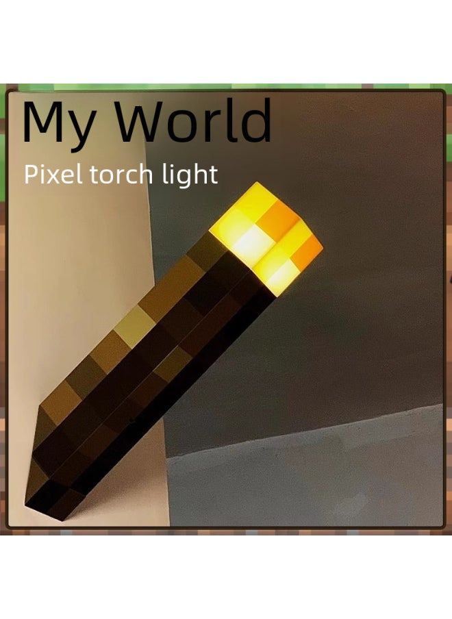 My World Surrounding Diamond Stone Lamp Color Changing Medicine Bottle Torch Torch Model Gift Night Light-Color:Cymbal Lamp (340g/box 24*8*12cm)  - Image 3