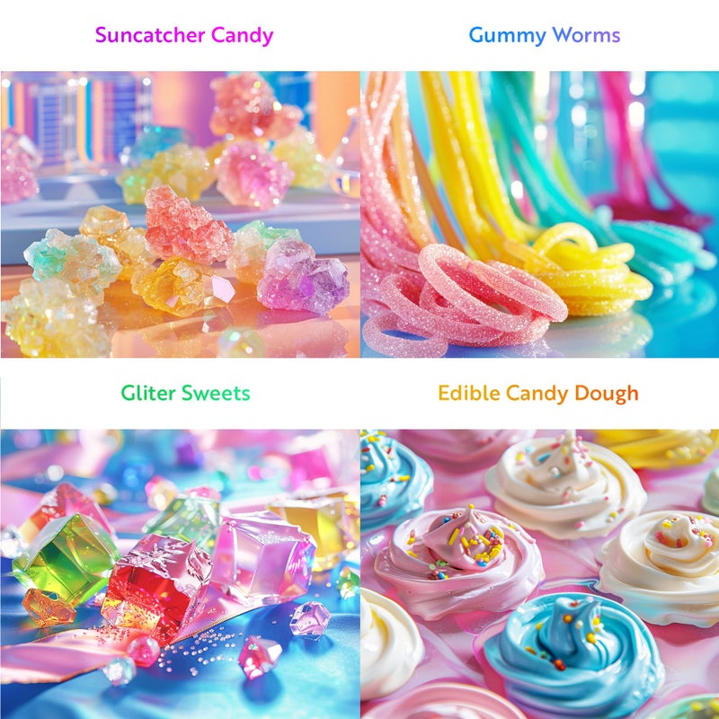 Playz Edible Candy Making Science Kit for Kids Ages 8-12 Years Old - Food Science Chemistry Kid Science Kit with 40 Experiments to Make Your Own Chocolates, Educational Science Kits for Boy & Girls - Image 3