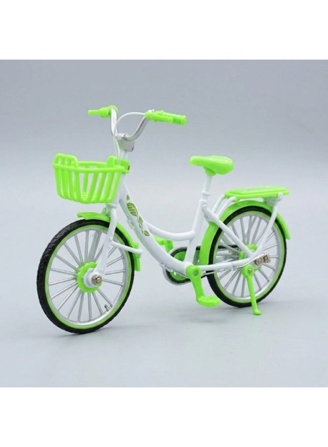 TOY GARDEN Die-Cast Metal Bicycle Toy Green Mini Mountain Bicycle Model, Decorative Mini Cycle for Home Décor, Collectible Cycling Display Toy for Kids & Adults - Image 1