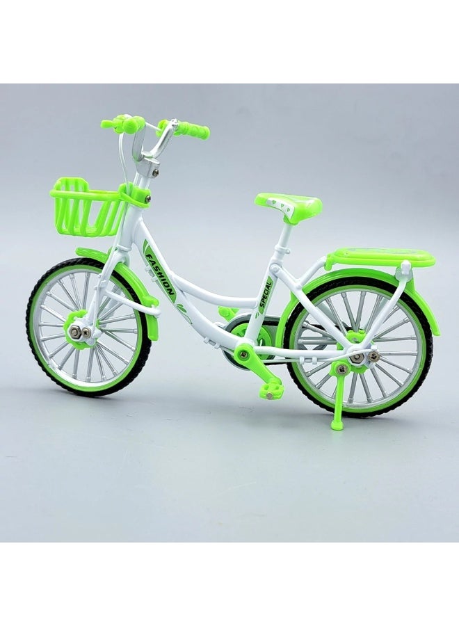TOY GARDEN Die-Cast Metal Bicycle Toy Green Mini Mountain Bicycle Model, Decorative Mini Cycle for Home Décor, Collectible Cycling Display Toy for Kids & Adults - Image 2