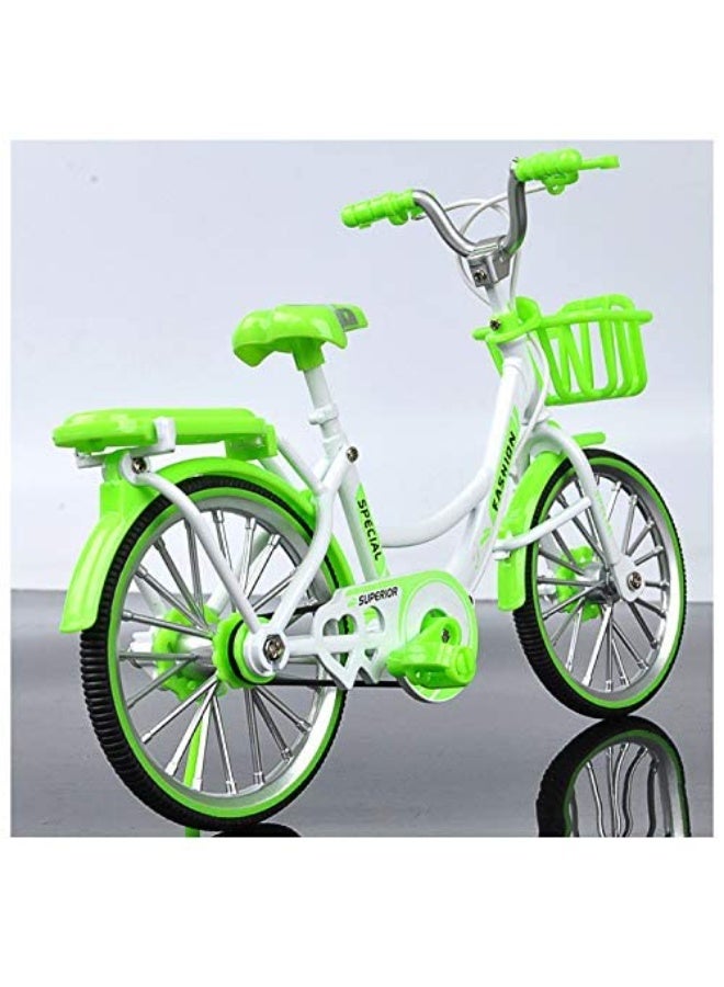 TOY GARDEN Die-Cast Metal Bicycle Toy Green Mini Mountain Bicycle Model, Decorative Mini Cycle for Home Décor, Collectible Cycling Display Toy for Kids & Adults - Image 3