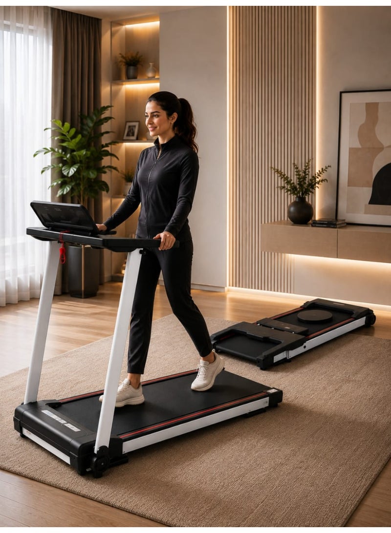 جهاز مشي كهربائي قابل للطي، 2.0 حصان، شاشة LED، 110 كجم، بلوتوث - Image 1