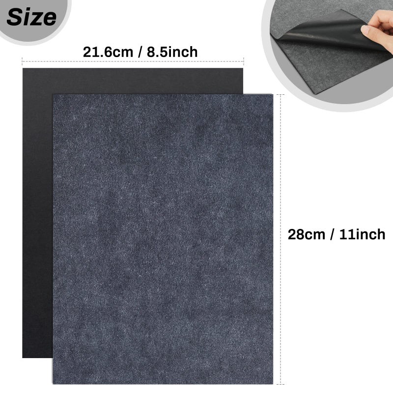 cridoz Carbon Transfer Copy Paper with Embossing Stylus Tool for Tracing, Cridoz 30 Sheets Graphite Transfer Tracing Paper with 5 Pcs Embossing Dot Tools for Tracing on Wood, Paper, Canvas (8.5 by 11 Inch) - Image 4