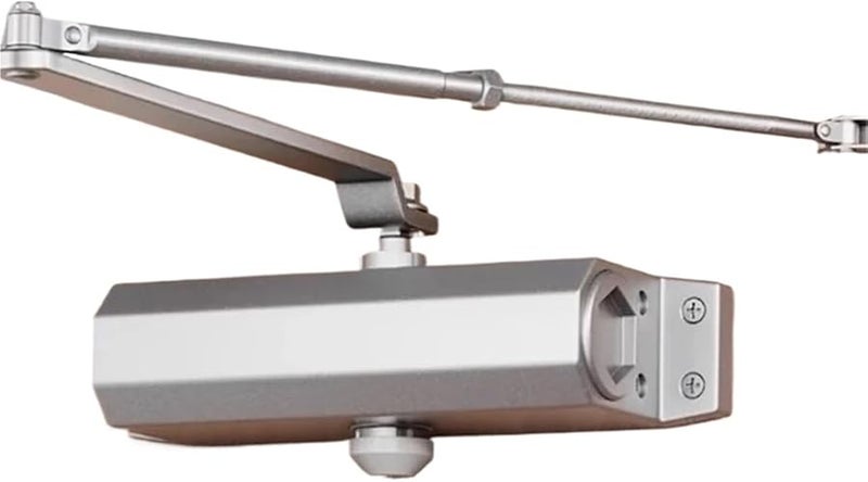 Hydraulic Door Closer Automatic Adjustable Speed Positioning Style M Metal Spring Buffer - Image 1