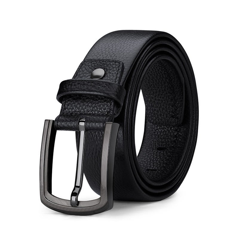 King'S Paul Belt Men'S High-End Genuine Leather Pin Buckle Business All-Match Cowhide Belt Waist Trendy - Image 1