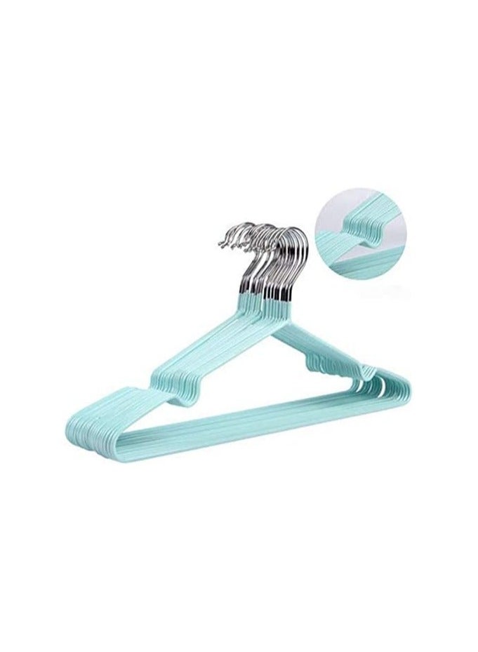 Lomani Steel Clothes Hanger, Non-Slip Hanger, Durable and Heavy Duty, Foldable Hanger, Off Shoulder Clothes Hanger, Space Saving Metal Laundry Hanger, Adult Clothes Hanger, 60 Pack Random Colors - Image 2