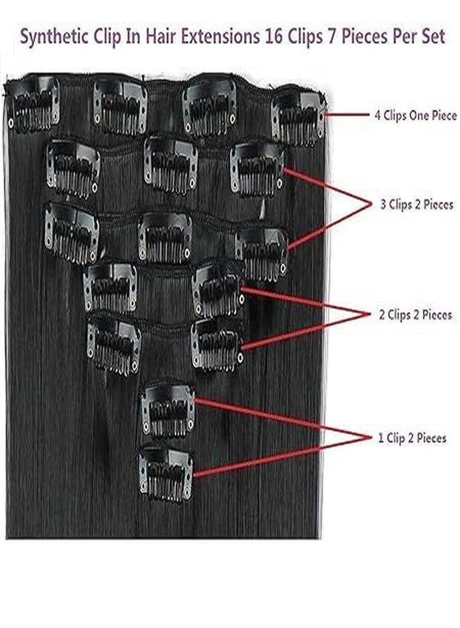 بوكسو سر الشعر الرائع، وصلات شعر طويلة بنية اللون ذات 7 طبقات، سهلة التركيب، هدية مثالية للفتيات وصالونات التجميل والسيدات. - Image 2