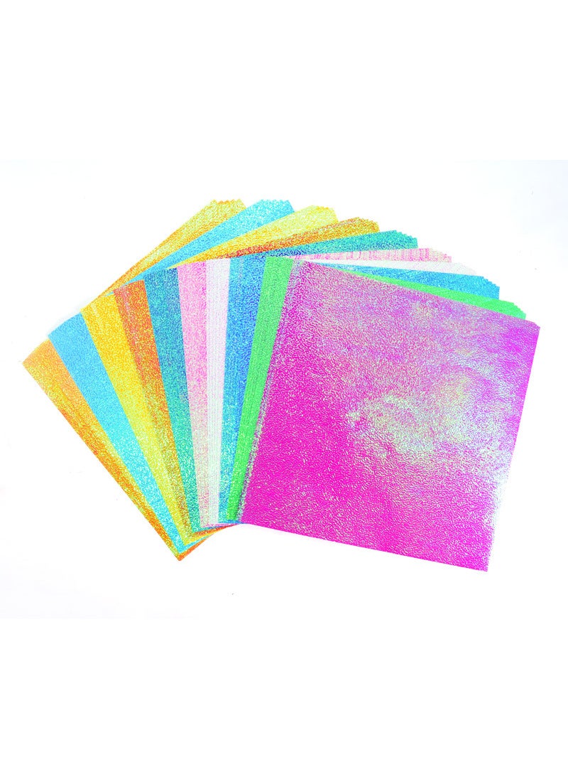 Generic Pearlescent Paper 15x15cm Origami Crane DIY Square Fold 7*7cm Pearl paper 10 color 50 sheets 