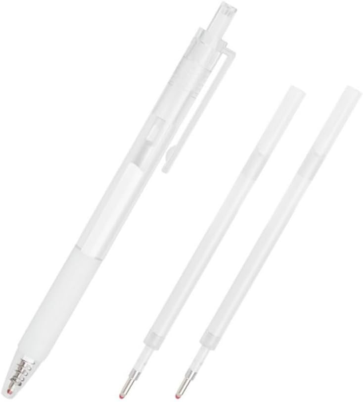 Eyebrow Microblading Mapping Pen Makeup Position Mapping Marker 2 Marking Pens with 6 Refills White