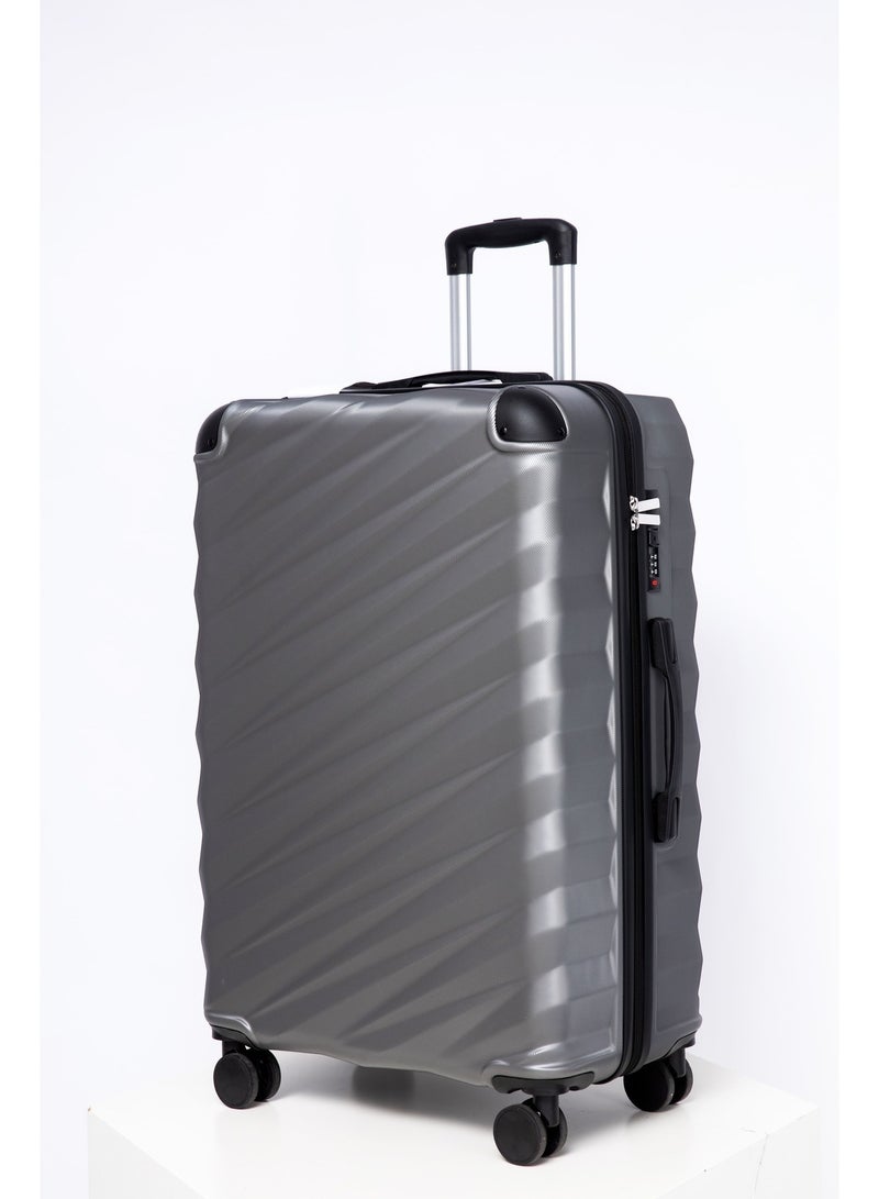 Space Luggage Set, ABS Material including Carry On Cabin Sizes, 20/24/28 Inches, Iron Grey - Image 4