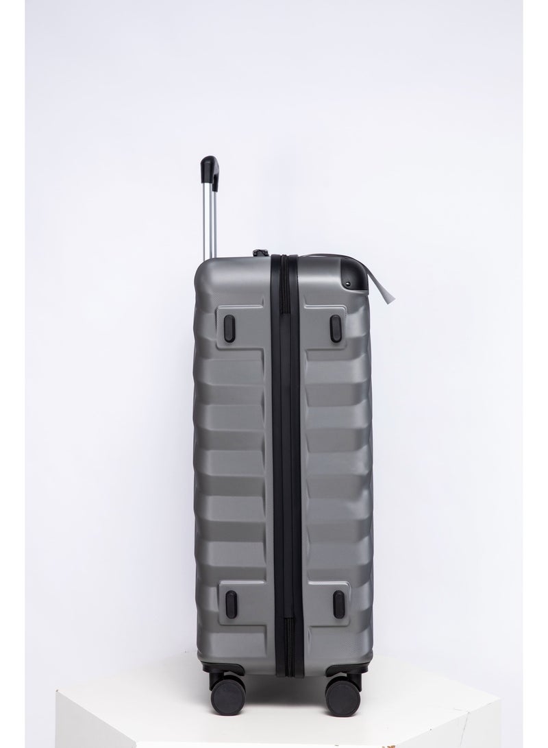 Space Luggage Set, ABS Material including Carry On Cabin Sizes, 20/24/28 Inches, Iron Grey - Image 5