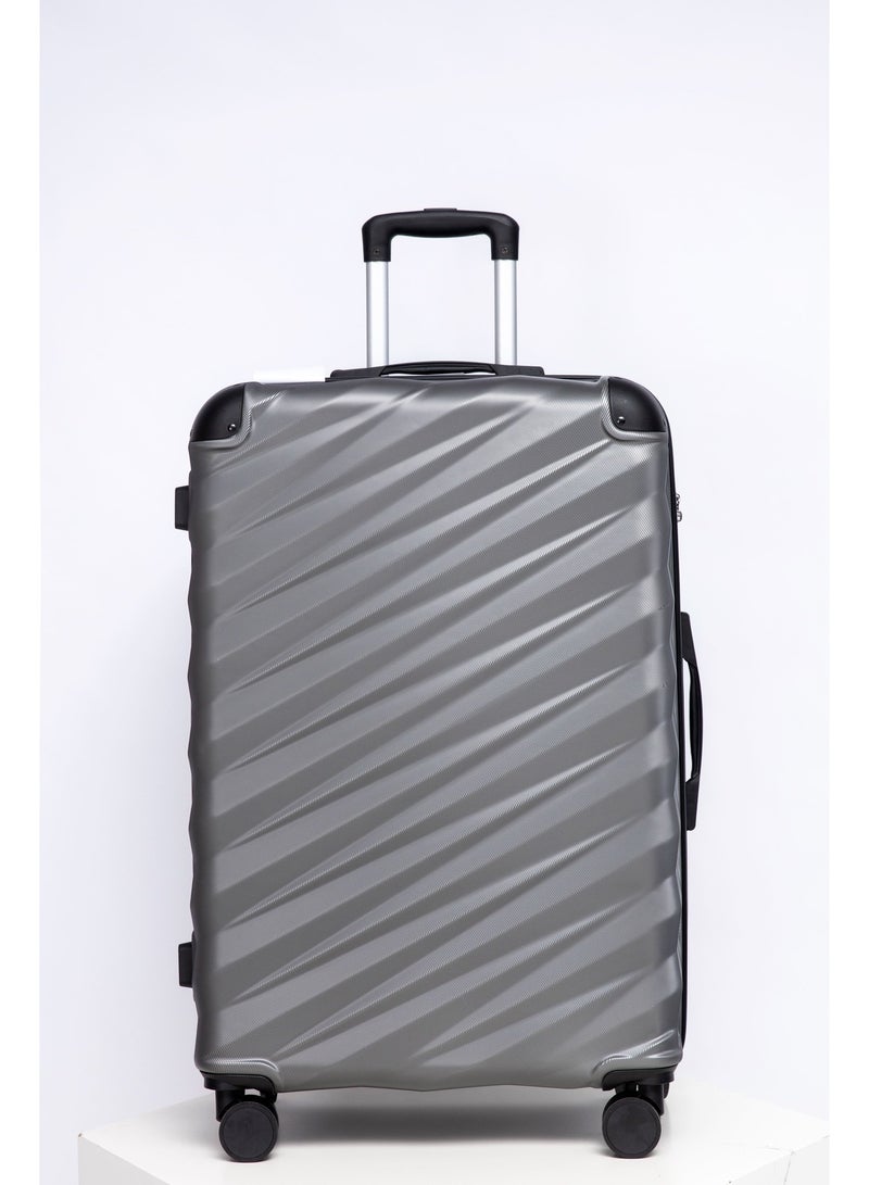 Space Luggage Set, ABS Material including Carry On Cabin Sizes, 20/24/28 Inches, Iron Grey - Image 2