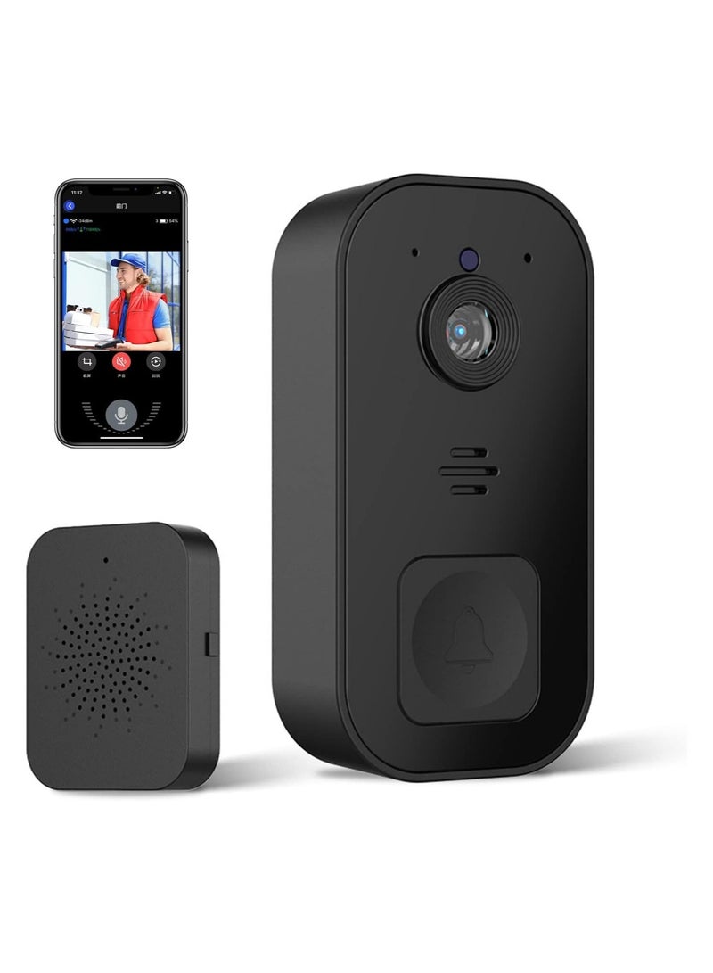 Smart Wireless Remote Video Doorbell, Intelligent Visual Doorbell 120° Viewing Angle Home Intercom HD Night Vision WiFi Security Door Doorbell - Image 3