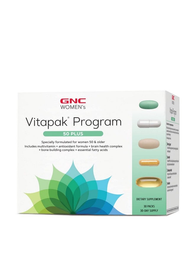 GNC Ultra Mega Women 50 Plus Vitapak Program ; Full Nutrient System Designed For Women Over 50 ; Supports Bone Eye And Brain Health ; 30 Packs - Image 2