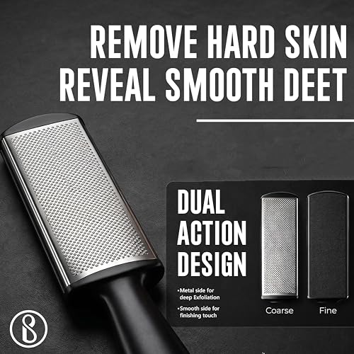 Beauté Secrets, Foot Scrubber, Callus Remover, Effective for Thick Callus and Cracked Feet Pedicure Rasp, Remove Hard Skin, Grater Foot Filer - Image 3