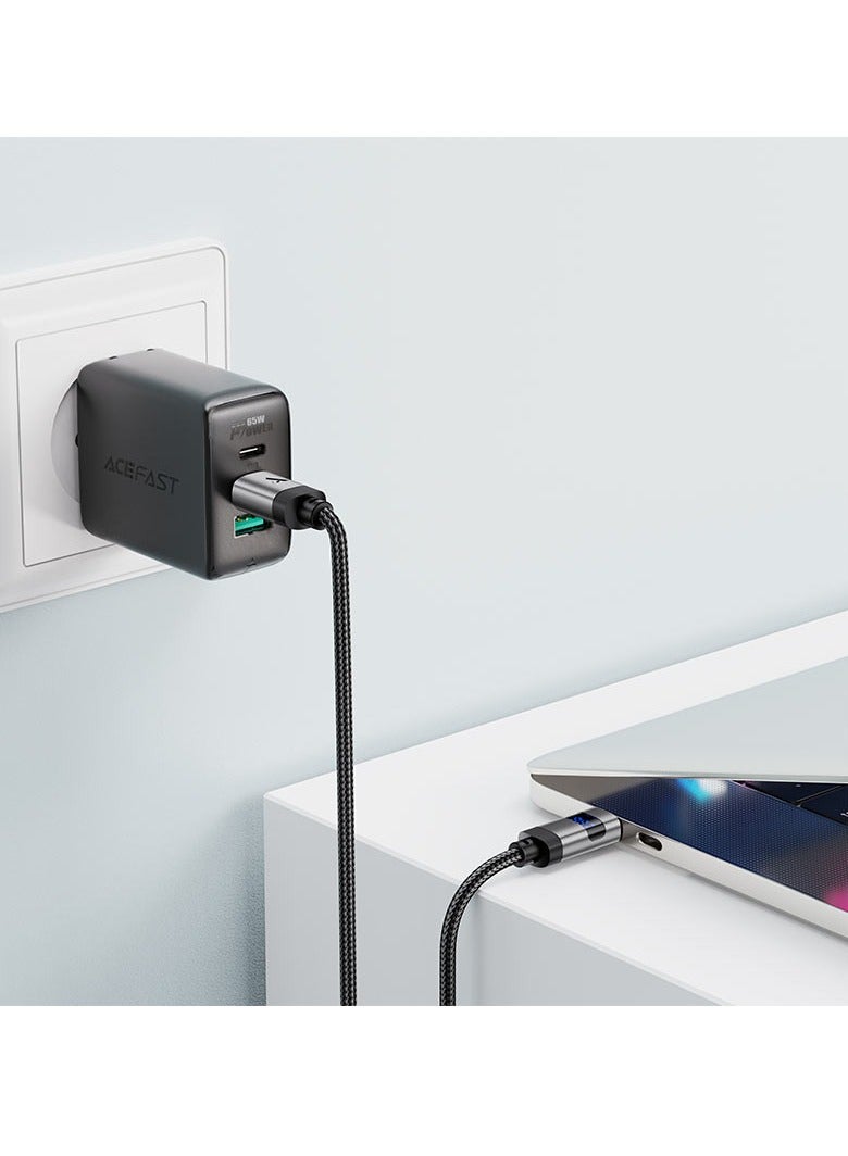 ACEFAST C15-03 60W USB-C to USB-C charging data cable with display. - Image 4
