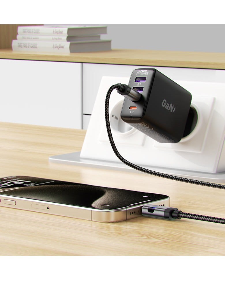 ACEFAST C15-03 60W USB-C to USB-C charging data cable with display. - Image 5