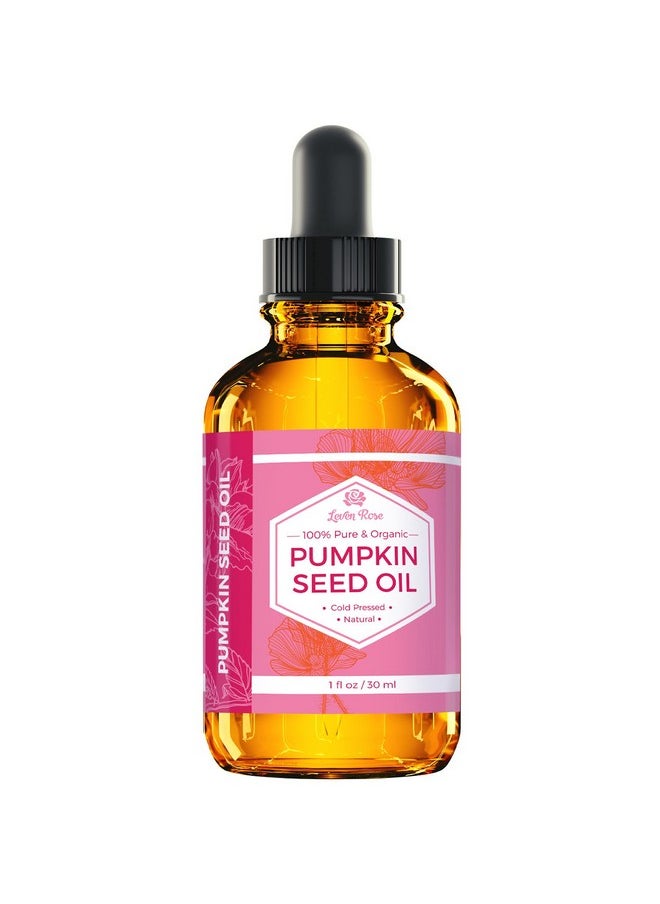 Leven Rose Leven Rose Organic Pumpkin Seed Oil for Hair Growth 1 oz, 100% Pure, Cold Pressed Pumpkin Oil for Damaged Hair, Dry Skin and Nails  - Image 2