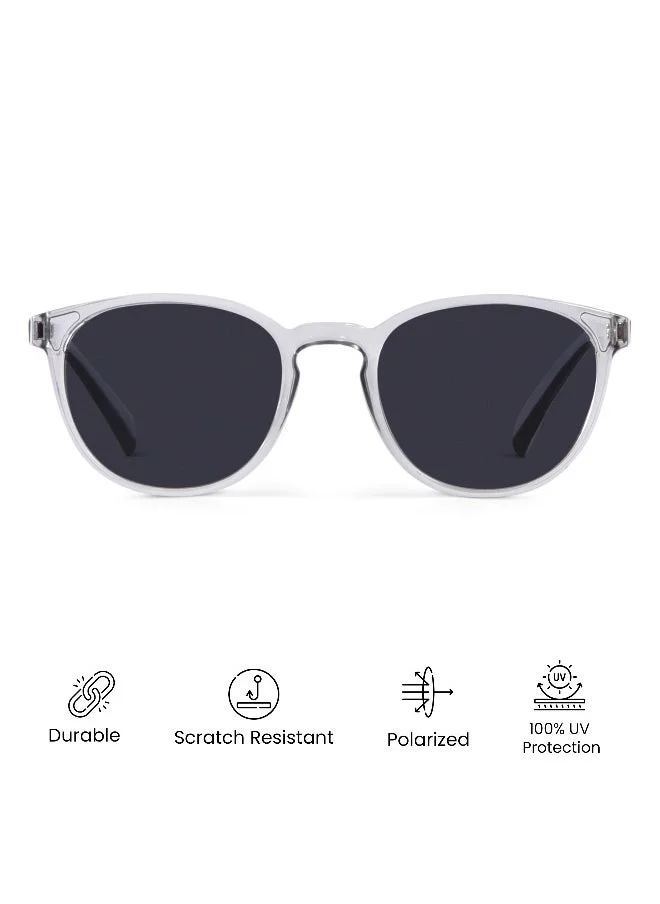 Woggles Stormcloud polarized round sunglasses